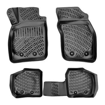 Вольво V40 (1996-2004 гг.) Высококачественные и прочные резиновые автомобильные коврики — без запаха, нескользящие, долговечные.