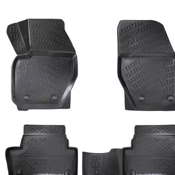 Вольво В60 (2010-2018 гг.) Высококачественные и прочные резиновые автомобильные коврики — без запаха, нескользящие, долговечные.