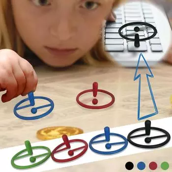 Волчок Sagit, игрушки для снятия стресса, игрушки для взрослых, вращающаяся игрушка для снятия стресса, плавающая восклицательная точка, детские игрушки-антистресс, подарки One Size