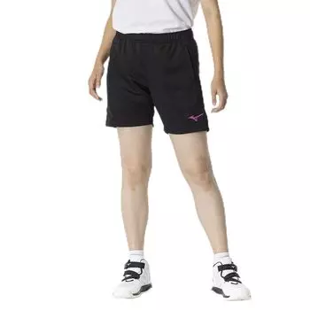 Волейбольная одежда Вязаные шорты с длиной по внутреннему шву 16 см L [Mizuno] Шорты, Материал, (Размер L), V2MBB212, Женский, Черный/Ярко-розовый,