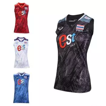 Волейбольная женская национальная майка без рукавов 2023, спонсор, антибактериальная, Grand Sport, Таиланд m