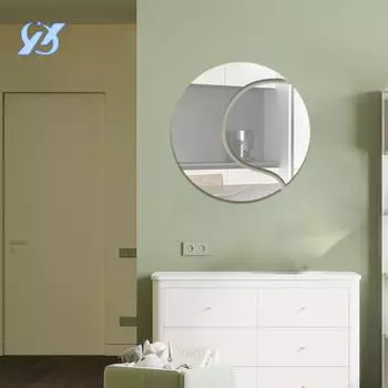 Волейбольное зеркало акриловые настенные наклейки для гостиной комнаты ванной комнаты настенное украшение самоклеящиеся 10cm small