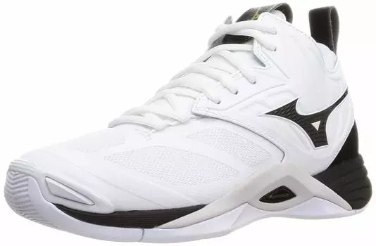 Волейбольные кроссовки Wave Momentum 2 MID для зала см [Mizuno] Белый/Черный/Золотой 31.0 2.5E