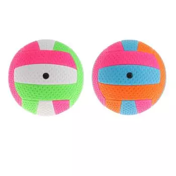 Волейбольный мяч из ПВХ, размер 2, мягкий на ощупь игровой тренировочный мяч для отдыха, 5,9-дюймовая детская игрушка для песка на заднем дворе