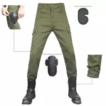 VOLERO + мотоциклетные джинсы для мужчин + несколько сумок для езды на мотоцикле, рабочие брюки + брюки с ремешками для ног + стандартная защита L чёрный