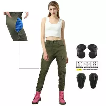 VOLERO + женские мотоциклетные брюки для отдыха с защитой от падения + мотоциклетные джинсы + комбинезон для гонок на мотоцикле M чёрный