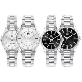 Volkswagen Мужские металлические часы, корейские популярные часы