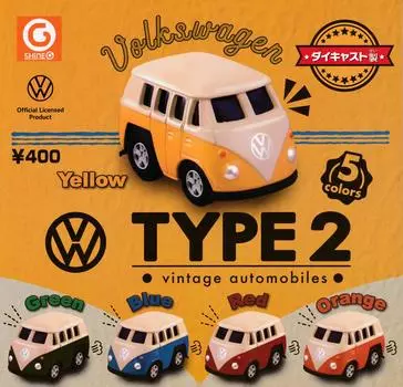 Volkswagen Type 2 Vintage Automobiles All 5 Types Set Gacha Gacha
