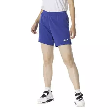 Volleyball Wear Game Knit Inseam 16cm Sweat Quick Surf Blue [Mizuno] Pants, Material, (L Size), Absorbent, Drying, V2MBB203, Women s,