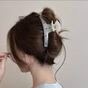 Волна Точка Крупные Заколки-крабы для волос Женские Девичьи Простые Пластиковые Большие Зажимы для волос Барретты Заколки Аксессуары для волос Мода