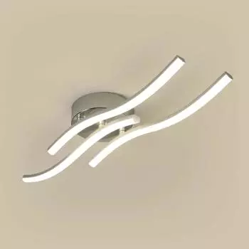 Волнистые потолочные светильники Светодиодные потолочные светильники Серебряные потолочные светильники Гостиная Спальня Кухня Столовая