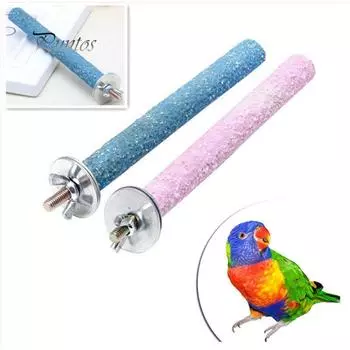 Волнистый попугайчик для жевания лап, шлифовальный стержень, игрушка, клетка для птиц, игровая подставка