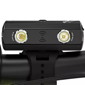 Volo UN 650 Велосипедный фонарь для ночного байка, фара для скутера, шоссейный велосипедный фонарь с двумя линзами, дальним и ближним светом, USB-зарядка, супер