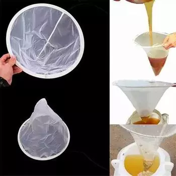 Волокно для пчеловодства, сито для меда, фильтр, очиститель, пасечное оборудование, инструмент, дуршлаги, кухонный гаджет белый