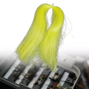 Волокно шелковая проволока для ловли нахлыстом, связывающая приманку, материал для изготовления ниток для форели Yellow