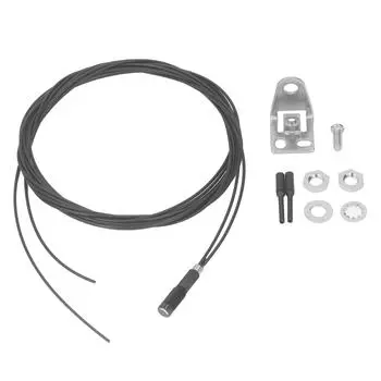 Волоконно-оптический датчик с резьбой M6, оптоволоконный зонд отражательного типа, кабельная линия, расстояние обнаружения 030 мм