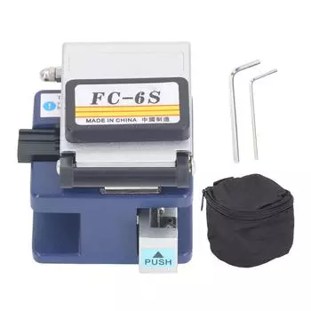 Волоконно-оптический скалыватель высокой точности с 12 лезвиями для оптического волокна, резак для сварки и резки FC