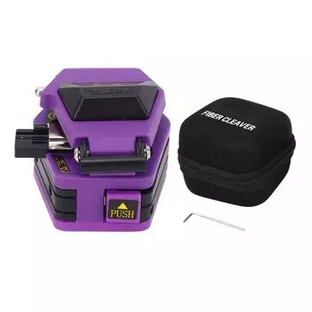 Волоконно-оптический скалыватель, высокоточный инструмент для резки оптического кабеля, 16 точек резки, 48000 раз, термоклей C