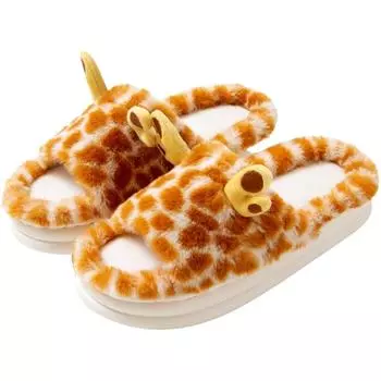 Волосатые туфли фея фея ветер снаружи одежда зимняя для дома пара теплые бархатные хлопковые тапочки мужские зимние 36-37 жёлтый