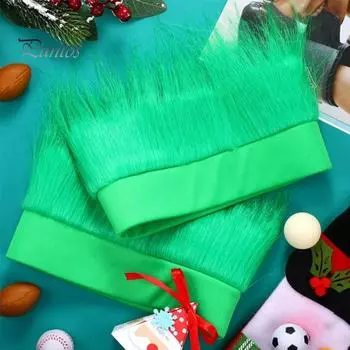 Волосатый костюм повязка на голову пустой верхний дизайн повязка на голову парик декор эластичный мягкий головной убор веер аксессуар для волос синий