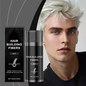 Волосяные волокна, Волосяные волокна для истончения волос, Волосяные волокна для наращивания волос, Наполнитель для накладных волос, Увеличение густоты волос, Пудра для укладки волос для женщин и мужчин, Макияж для волос One Size