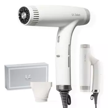 Волосы Большой воздушный быстрый двойной ремонт Дальний инфракрасный блестящий статический 3 потока воздуха 4 температуры Запатентованная автоматическая очистка Сертификация PSE Ur.Salon Сушилка для волос, объем,