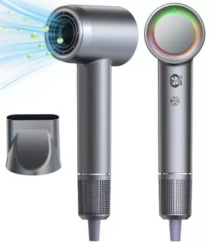 Волосы большой воздушный поток быстрая сушка скорость сушки фен 600 миллионов отрицательных Тихий салонный фен светодиодный свет температура скорость ветра постоянная предотвращение перегрева