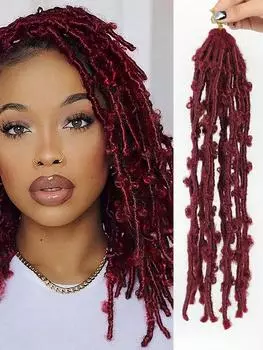 Волосы крючком Butterfly Locs 14 дюймов предварительно заплетенные потертые локоны крючком косички 14inch
