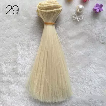 Волосы парик для куклы 15 см в ассортименте золотой