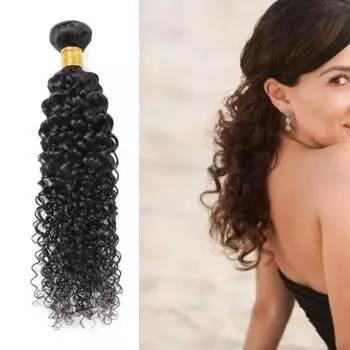 Волосы Virgin Hair Tight Match Well Glossy Deep Wave для девочек 18 inch