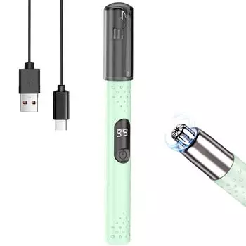 Волосы в носу Этикет для волос в носу Нос Низкий уровень мощности USB Легко для мужчин и женщин Резак, уши, стрижка, резак, волосы, мужские, брови, бороды, уши, шум, зелёный