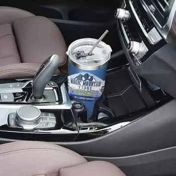 Волшебная чашка-термос из нержавеющей стали с соломой, льдом, кофейным напитком, бутылка с вакуумной изоляцией, автомобильная дорожная уличная горная чашка 900ml чёрный