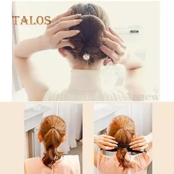 Волшебная губка, заколка для волос, пенопластовый пончик для укладки волос, булочка для завивки волос, инструмент для изготовления кольца, брелок для волос