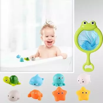 Волшебная индукционная светящаяся плавающая игрушка в виде животного, сказочный компаньон для младенцев во время купания One Size