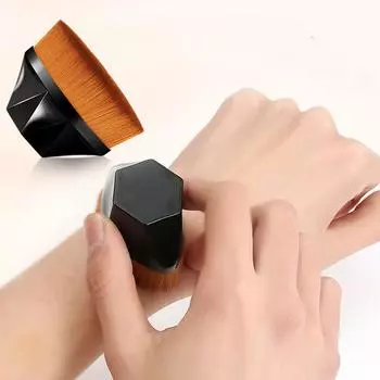 Волшебная кисть для макияжа, косметическая пудра, кисти для румян для лица, портативная профессиональная кисть для тональной основы, большая косметическая мягкая основа розовый