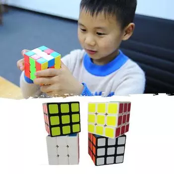 Волшебная кубическая игрушка, профессиональная кубическая наклейка 3x3x3, гладкая скорость, поворотная головоломка, игрушки для детей, Рубикинг чёрный