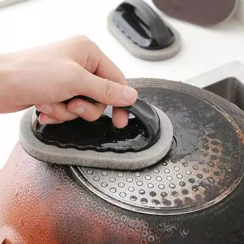 Волшебная кухонная губка, меламиновая губка, щетка для чистки, нож для удаления накипи, очиститель кастрюли, сильные щетки для обеззараживания