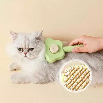 Волшебная палочка, расческа для кошек, щетка для чистки кошачьей шерсти, расческа для шерсти собак, специальные расчески для шерсти кошек, товары для животных зелёный