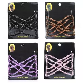 Волшебная расческа для волос с бусинами, эластичная двойная расческа, диск для волос black