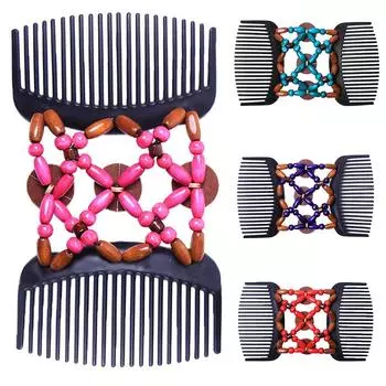 Волшебная расческа для волос в стиле ретро, заколка для волос, двойное устройство для волос для женщин, аксессуары для волос red purple blue rose red