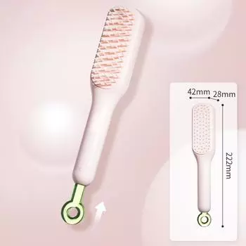 Волшебная выдвижная расческа самоочищающаяся массажная антистатическая расческа для волос как
