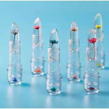 Волшебная желейная цветочная помада, изменяющая температуру губ, прозрачный увлажняющий блеск для губ, косметика красный