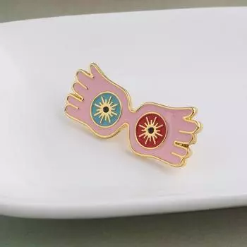 Волшебник Харри Луна Лавгуд Журнал The Quibbler Magazine Розовая брошь Поттера, значок на булавке