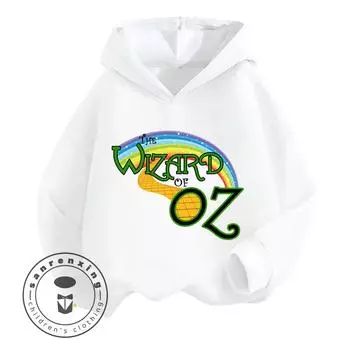 Волшебник страны Оз Мультяшный принт Дизайн Супер Милый Дешевый Доступный Чистый Хлопок Высококачественный Комплект Толстовки Любимый Детями 100