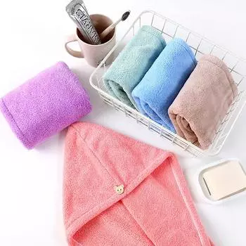 Волшебное полотенце для волос из микрофибры, быстросохнущее полотенце для сушки волос, женская повязка на голову, впитывающая воду, шапочка для ванны розовый