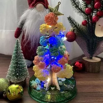 Волшебное выращивание рождественской елки DIY Crystalloid Blossom Tree Kit Простая настройка Образовательный Кристаллоидный Дерево Выращивание красный