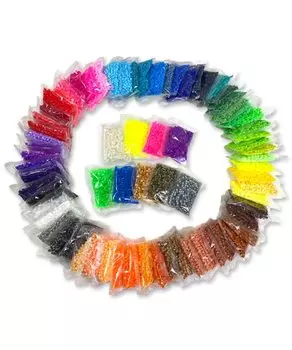 Волшебные бусины, которые соединяются с железным художественным утюгом, набор из 72 штук, железо, бусины, игрушка, бусины, игрушка, бусины, 5 мм, (упаковка 36000 цветов)