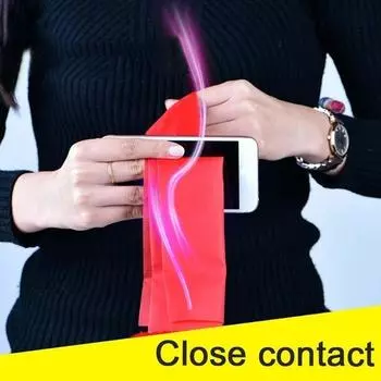 Волшебные трюки Динамо Шарф Через Телефон Крупным Планом Magie Забавный Шелк Через Телефон Трюк Игрушки для Magici