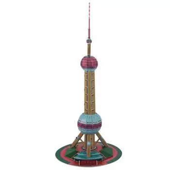 Волшебный 3D-пазл «Я создаю всемирно известную серию зданий» Башня Востока Мёнджу, бумажный блок, Корея, 3d-пазл