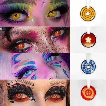 Волшебный глаз, косплей, контактные линзы, модные цветные контактные линзы для глаз, сумасшедшие аксессуары, красочные